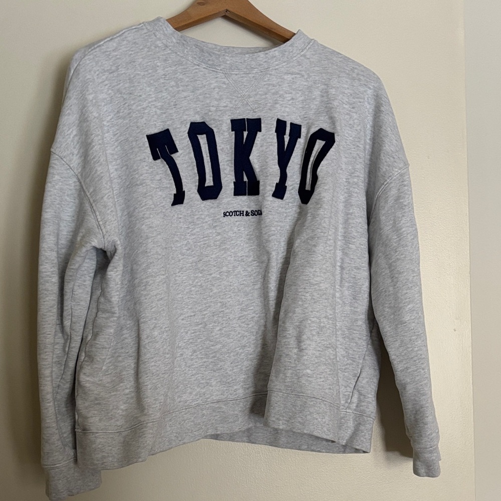Scotch & Soda Gray Tokyo Crew Neck Sweater